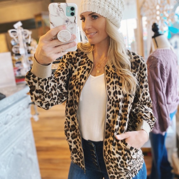 MY RIDE OR DIE BOMBER JACKET-MOCHA - Picture 2 of 2